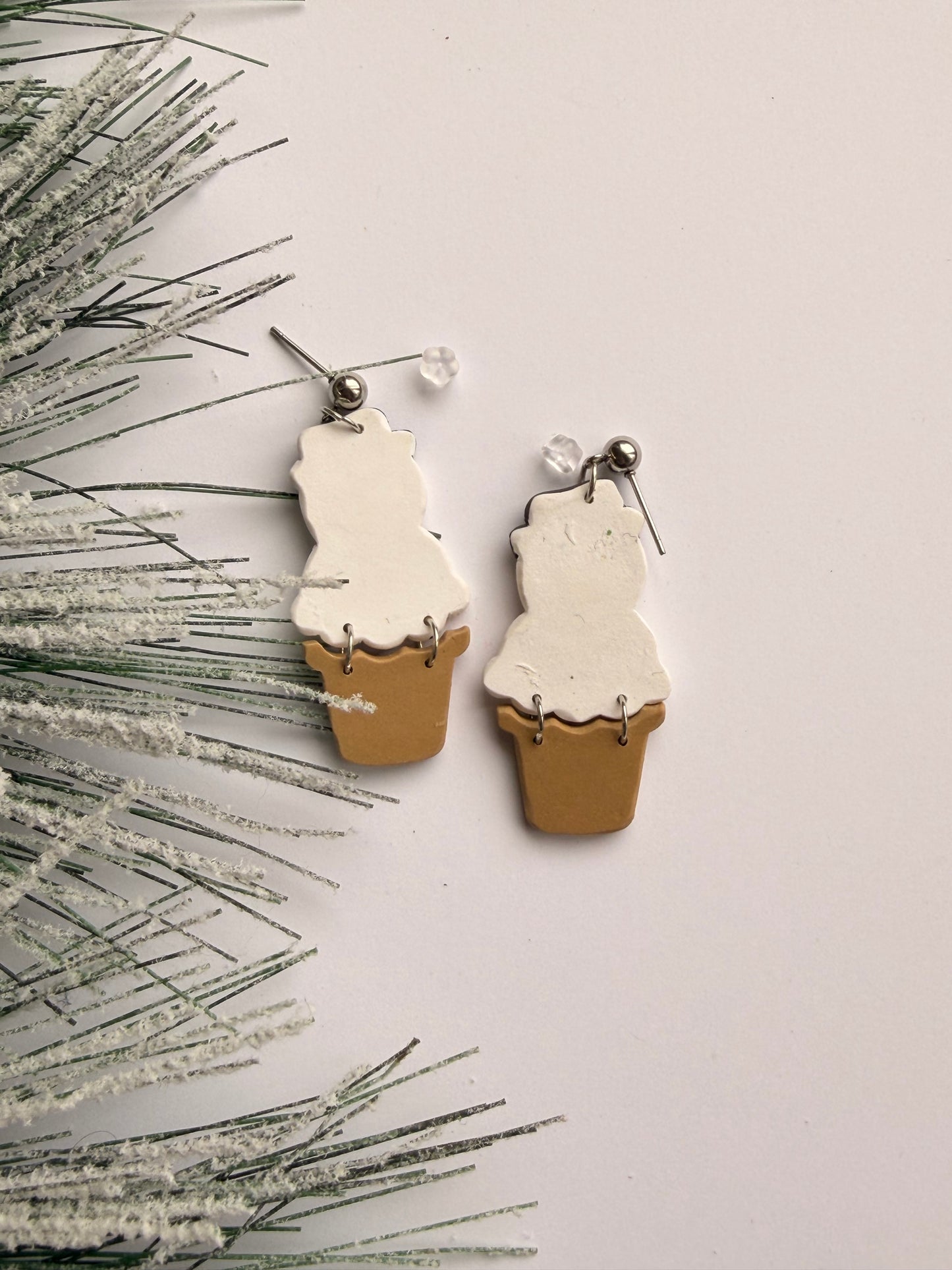 Snowmen ice cream dangles