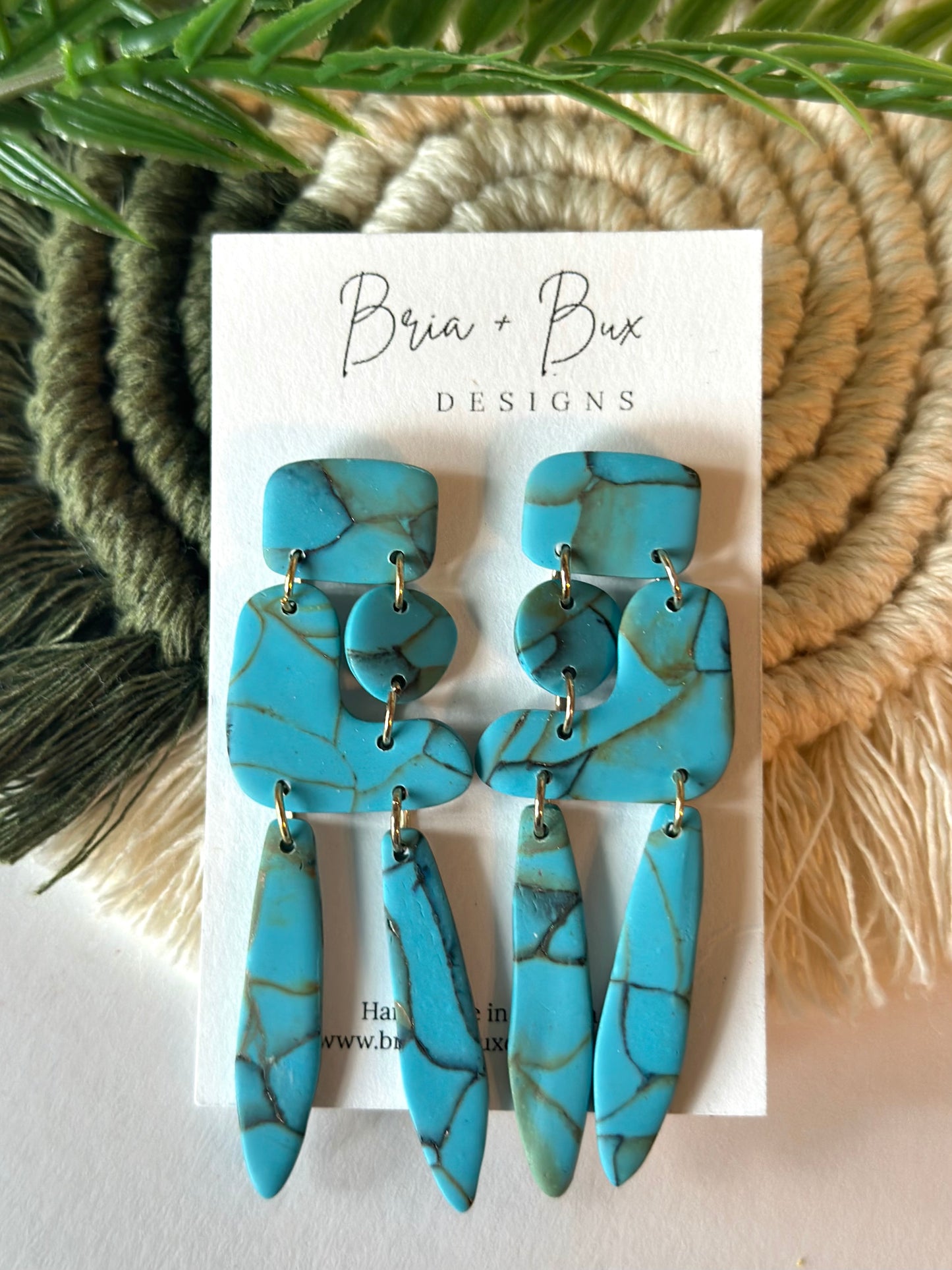 zia in faux turquoise