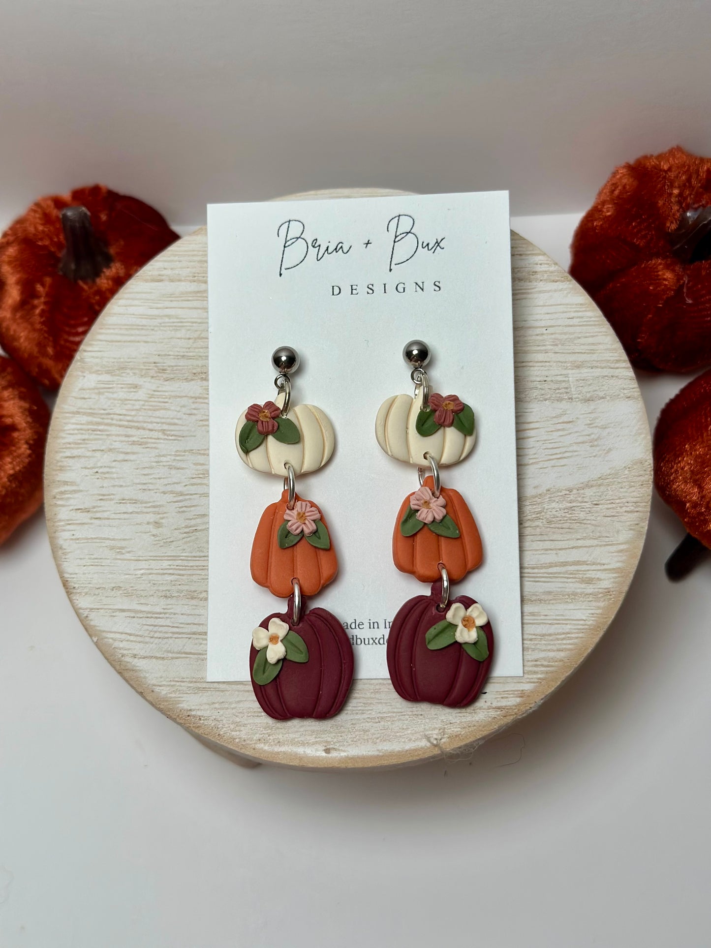 floral pumpkins