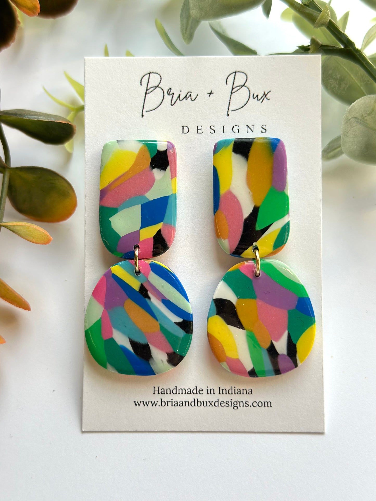 funky in pebble dangles