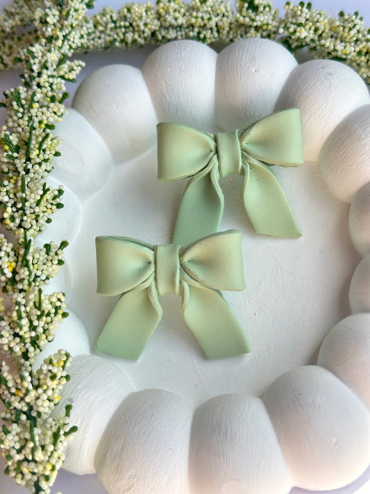light green bows