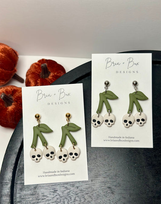 skull cherry dangles