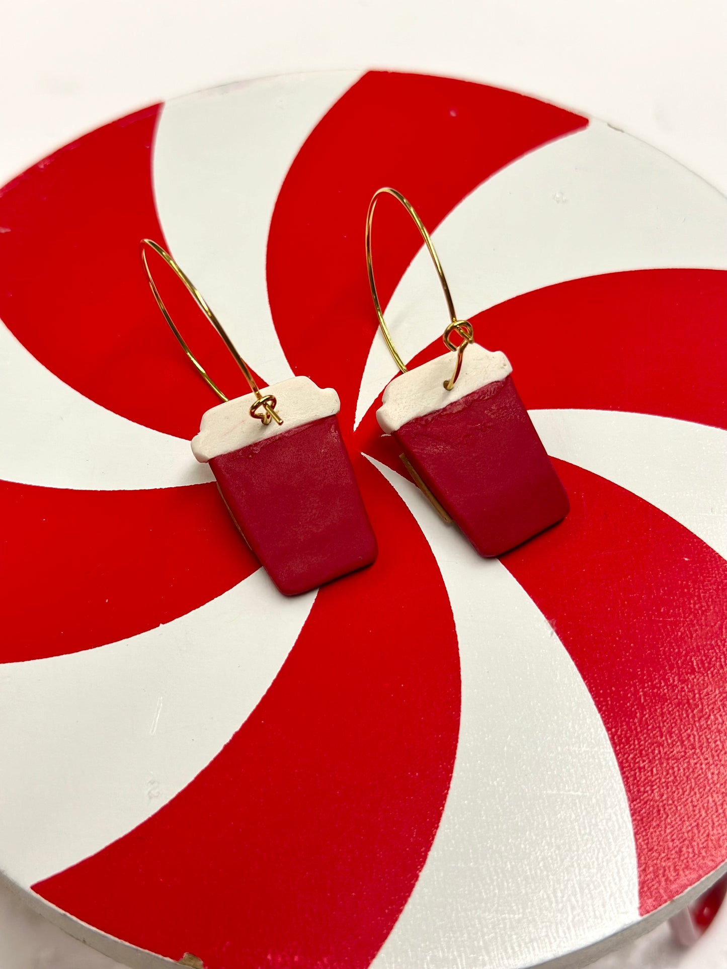 Christmas latte hoops