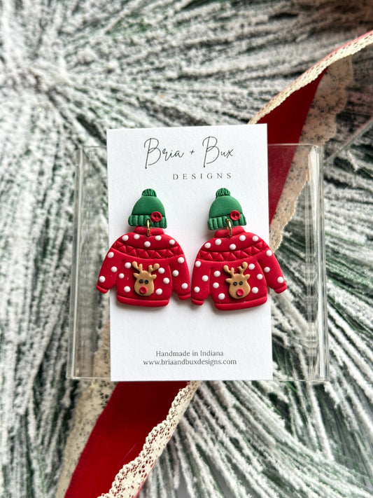 Red Christmas sweaters