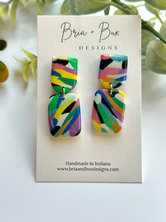 funky in rectangle dangles