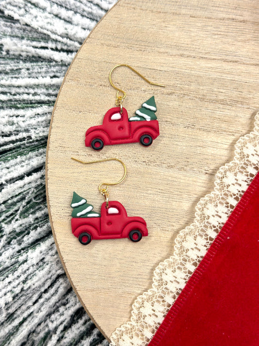 Little red truck dangles