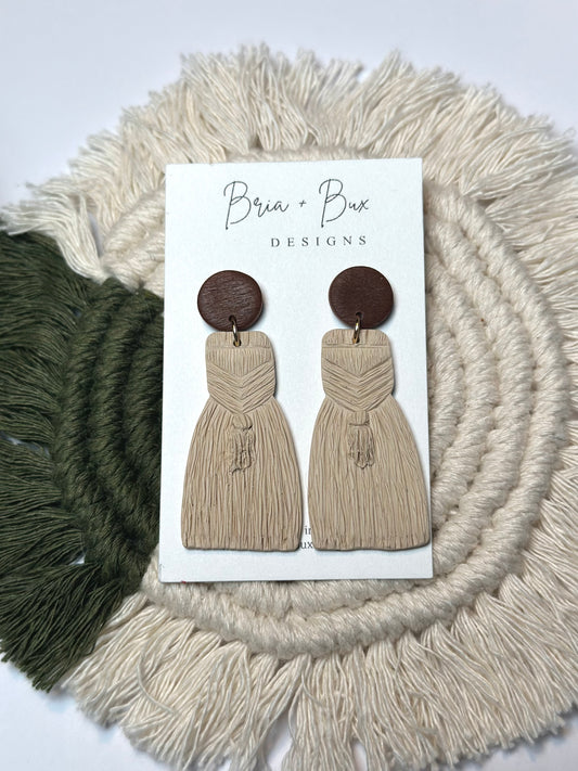macrame narrow dangles