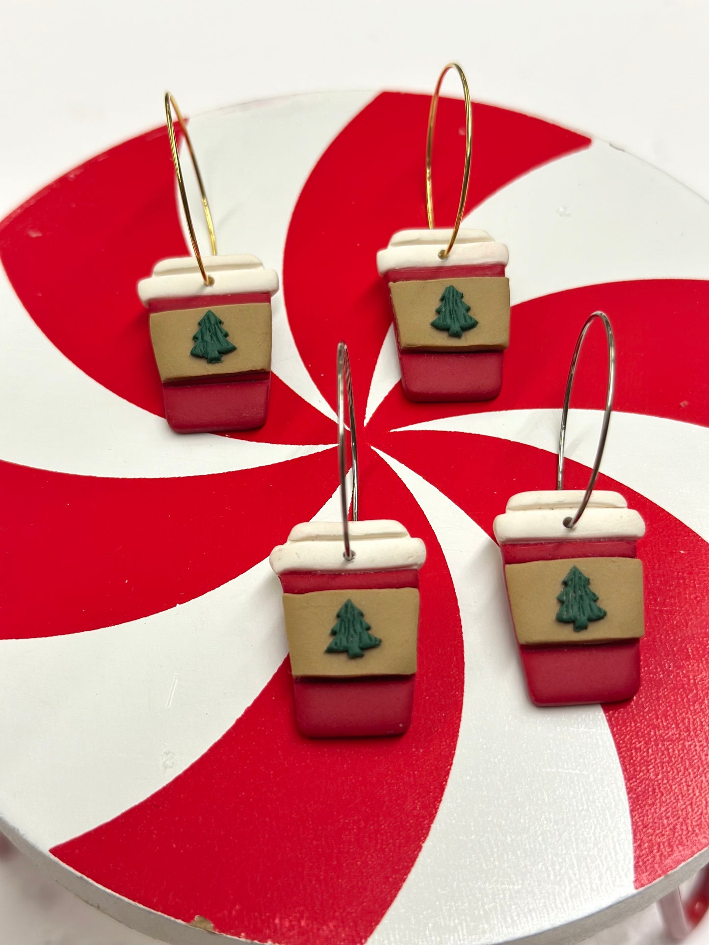 Christmas latte hoops